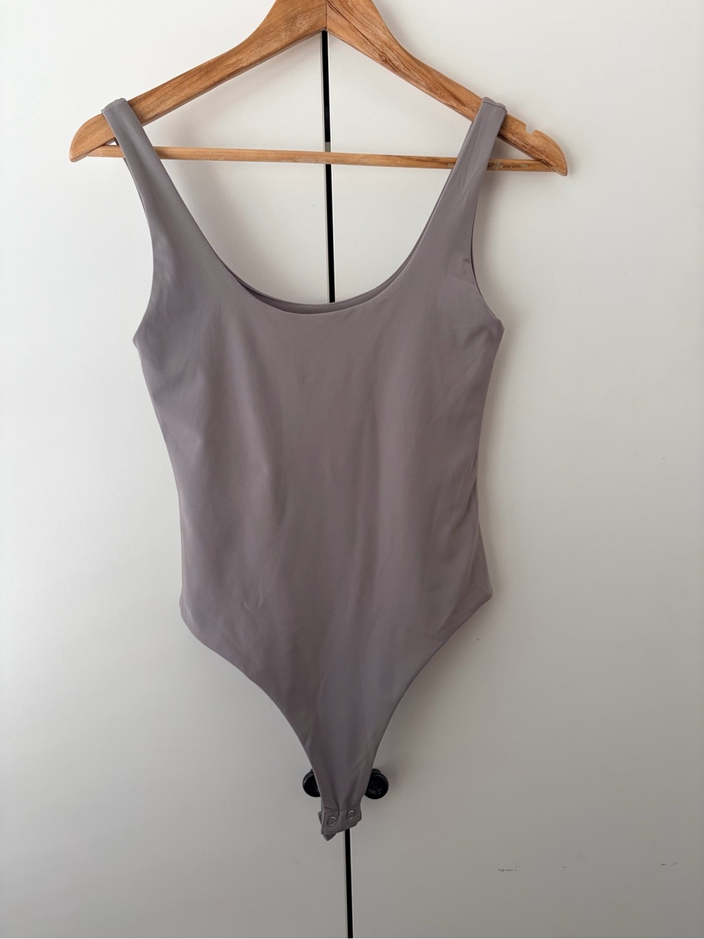 Forever 21 Taupe Scoop Neck Bodysuit